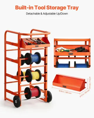 Supporto per Bobine di Fili 11 Barre Multiple