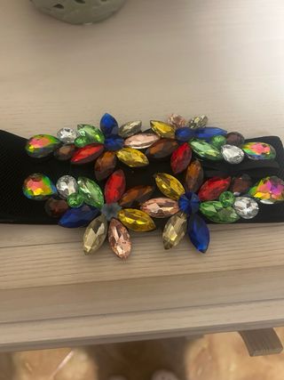 Cintura elastica con strass