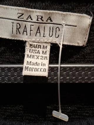 Vestido Zara punto gris Talla M