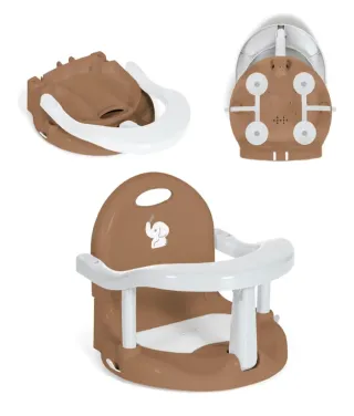 Asiento Baño Bebé Plegable Marrón