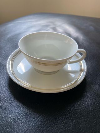 Serviço de Chá Vista Alegre – Porcelana Branca