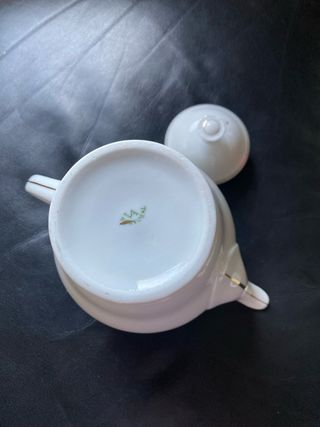 Serviço de Chá Vista Alegre – Porcelana Branca