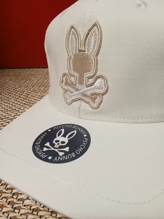 Gorra Psycho Bunny Blanca Talla Única