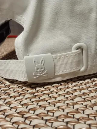 Gorra Psycho Bunny Blanca Talla Única