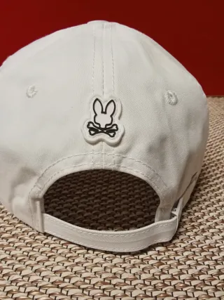 Gorra Psycho Bunny Blanca Talla Única