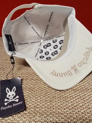Gorra Psycho Bunny Blanca Talla Única