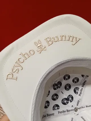 Gorra Psycho Bunny Blanca Talla Única