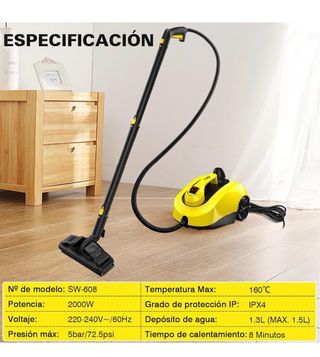 Vaporeta Limpiadora a Vapor con Accesorios