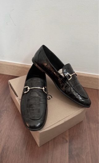 Mocasines piel MNG negros