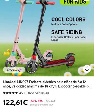 Patinete Eléctrico Mankeel MK027 Niños