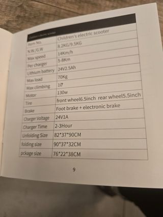 Patinete Eléctrico Mankeel MK027 Niños