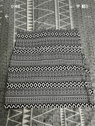 Falda mini estampada rombos