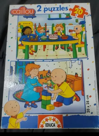 Puzzles Progresivos Dora la Exploradora y Caillou.