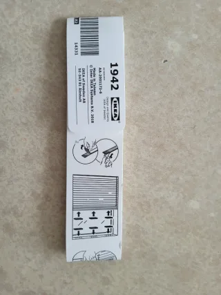 Cortina de papel plegable Ikea sin usar