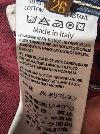 Notify Jeans Taglia 26 Denim Blu Scuro