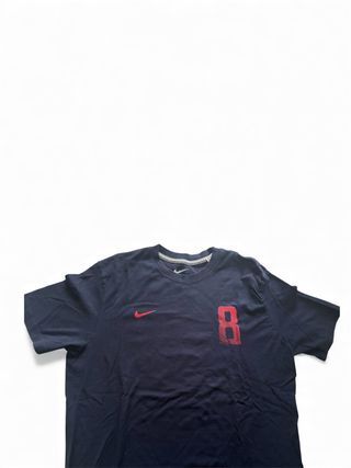 Camiseta Nike Iniesta 8 Azul marino y roja