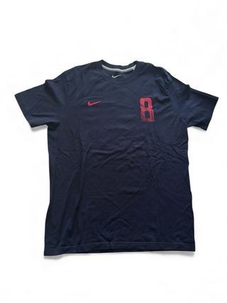 Camiseta Nike Iniesta 8 Azul marino y roja