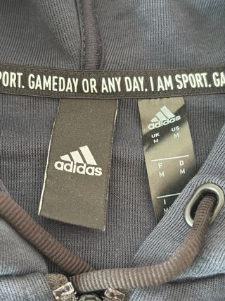 Sudadera Adidas Azul con Cremallera