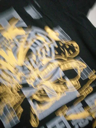 Camiseta Negra Logo Chino Talla M Unisex