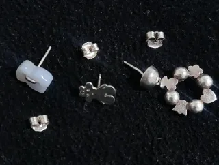 Lote 3 Pendientes Tous Plata Ley