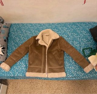 Cazadora Zara efecto ante forrada