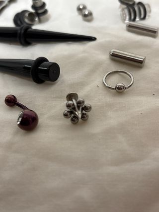 Set de Piercings y Expansores surgical steel