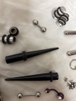 Set de Piercings y Expansores surgical steel
