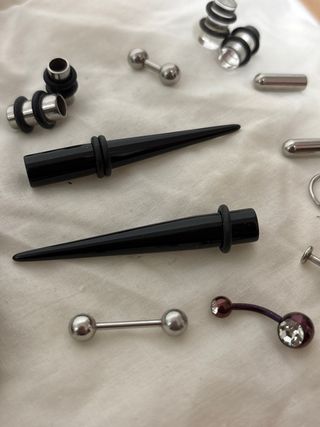 Set de Piercings y Expansores surgical steel