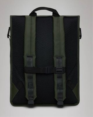 Mochila Rains verde y negra