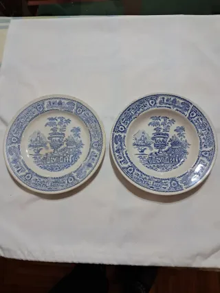 Pareja Platos Vintage(llano-hondo) Vargas Segovia