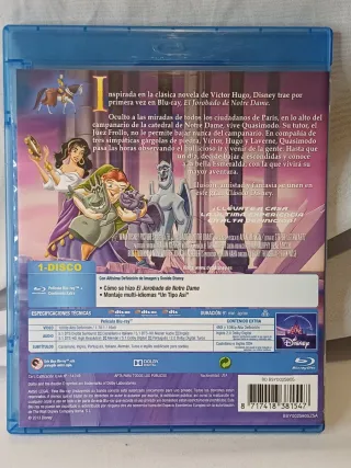 Blu-ray El Jorobado de Notre Dame Español