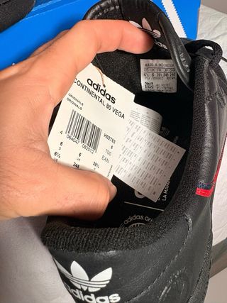 Adidas Continental 80 Negro/Rojo