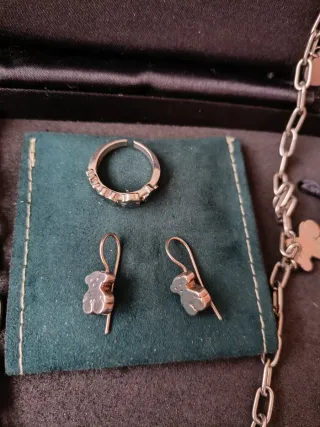 Conjunto Tous: Collar,Pulsera, Anillo y Pendientes