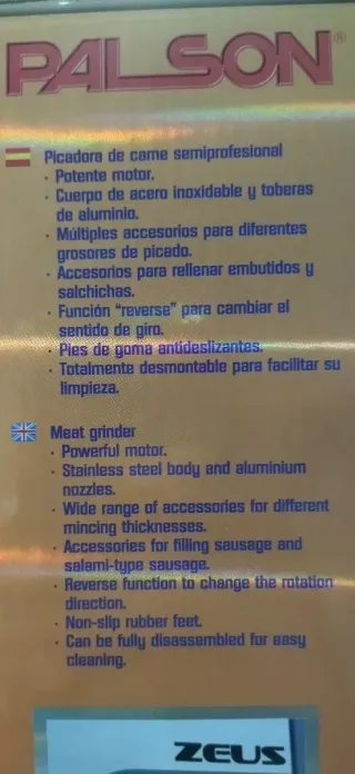 Tritacarne Palson ZEUS 1400