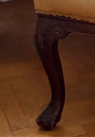 Sillón Isabelino Tapizado Madera