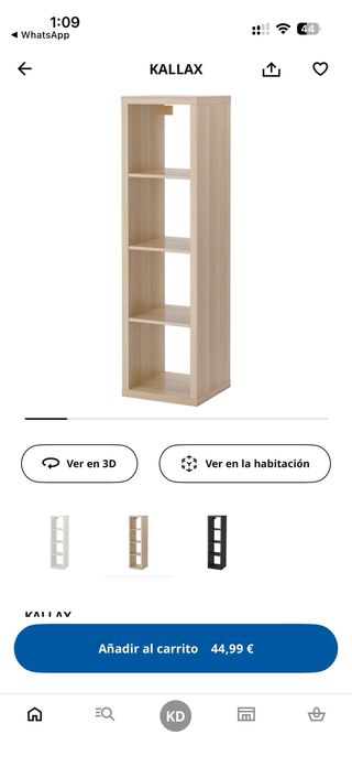 Estantería Kallax Ikea Madera