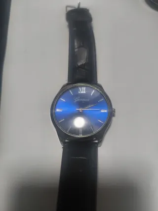Reloj Geneva Negro y Azul
