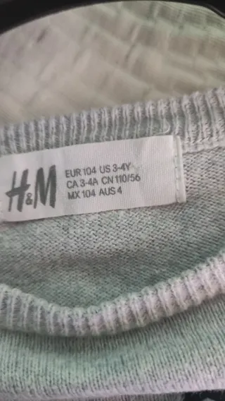 Jersey H&M Unicornio Lentejuelas Niña