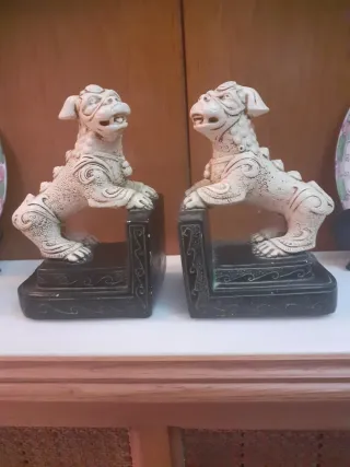 Pareja Sujetalibros Perro Foo