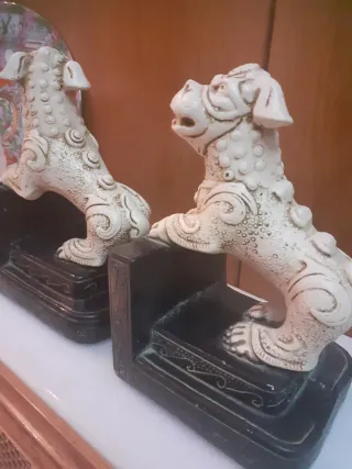 Pareja Sujetalibros Perro Foo