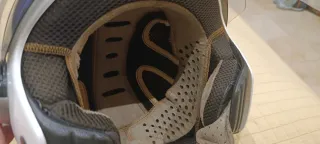 Casco Jet Blanco con doble visera.