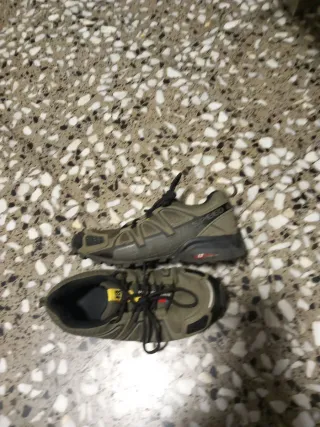 Zapatillas Montaña Trekking Negro Verde