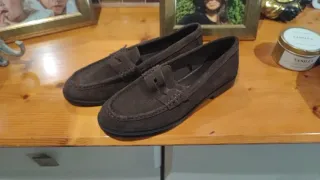 Zapatos mujer piel marrón sin estrenar T.37