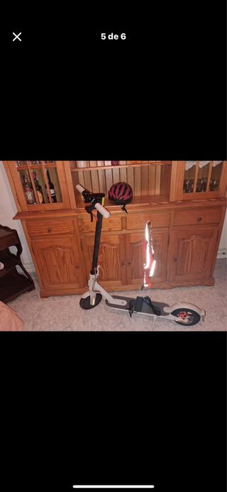 Patinete eléctrico blanco