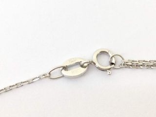 collar oro 18k con diamante de laboratorio 23cm