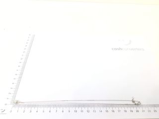 collar oro 18k con diamante de laboratorio 23cm