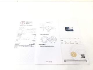 collar oro 18k con diamante de laboratorio 23cm