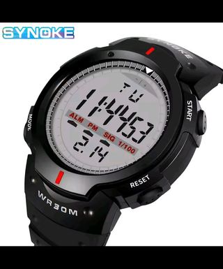 Reloj Deportivo Synoke Negro Digital. Nuevo