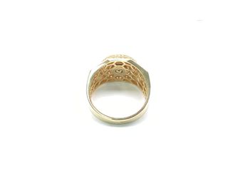 sello oro 18k con circonita