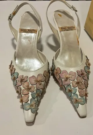 Zapatos fiesta Gino Vaello Talla 38 Piel Italianos